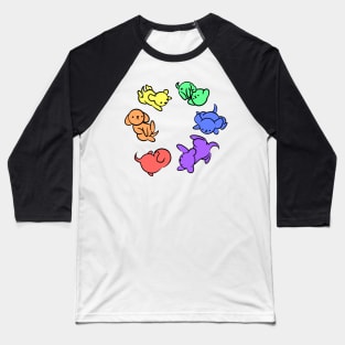 Rainbow Puppies - Loop Baseball T-Shirt